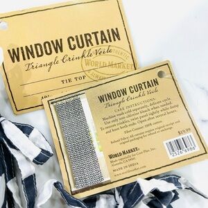 World Market Triangle Crinkle Voile Window Curtain